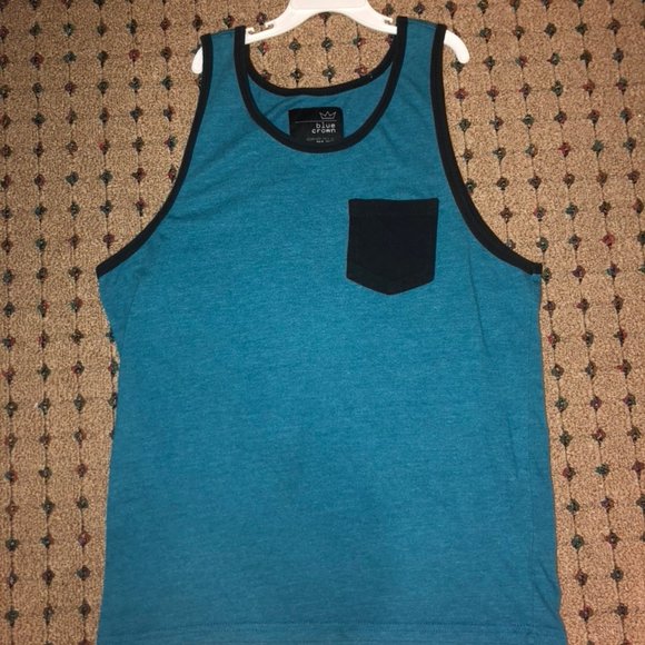 Blue Crown Tank Top Small Blue/Black - Picture 1 of 2